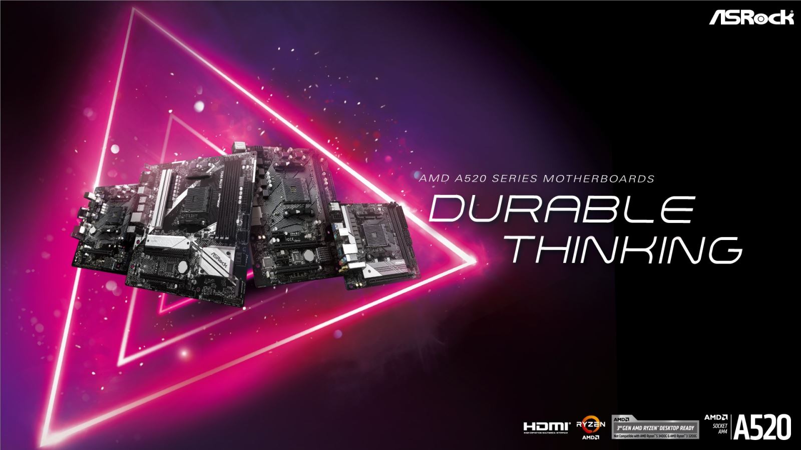 ASRock công bố dòng bo mạch chủ AMD A520