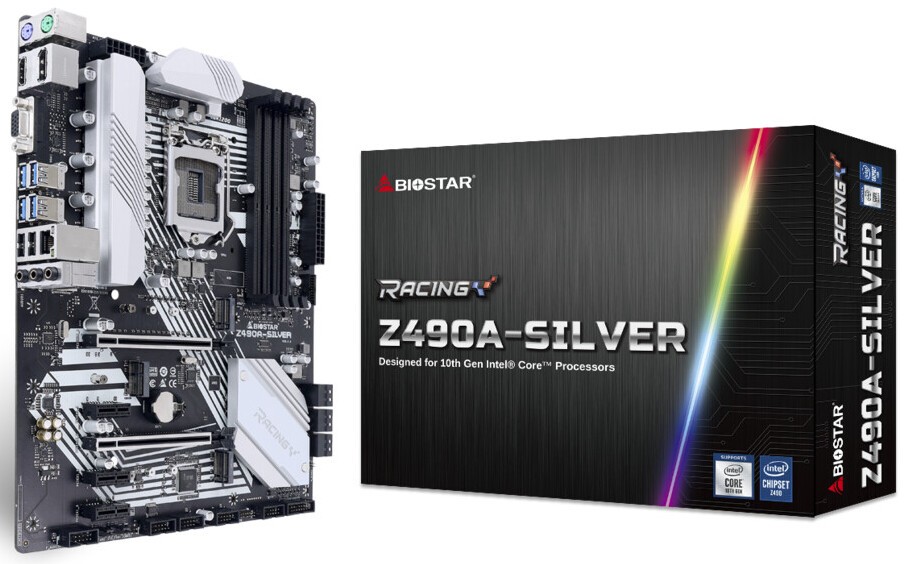 BIOSTAR giới thiệu hai bo mạch chủ Z490A-SILVER and Z490T-SILVER mới của hãng.